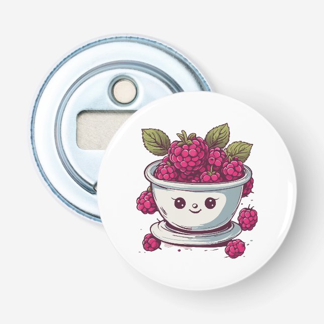 ABREBOTELLAS CUTE RASPBERRY (Anverso)