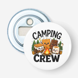 Abrebotellas Cute S'mores Fogata Camping Squad Al Aire Libre
