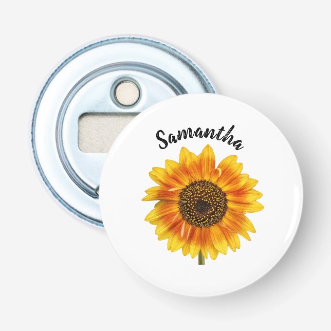 Abrebotellas Cute Sunflower Personalized (Anverso)