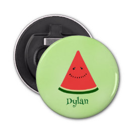 Abrebotellas Cute Watermelon Personalized Button Bottle Opener