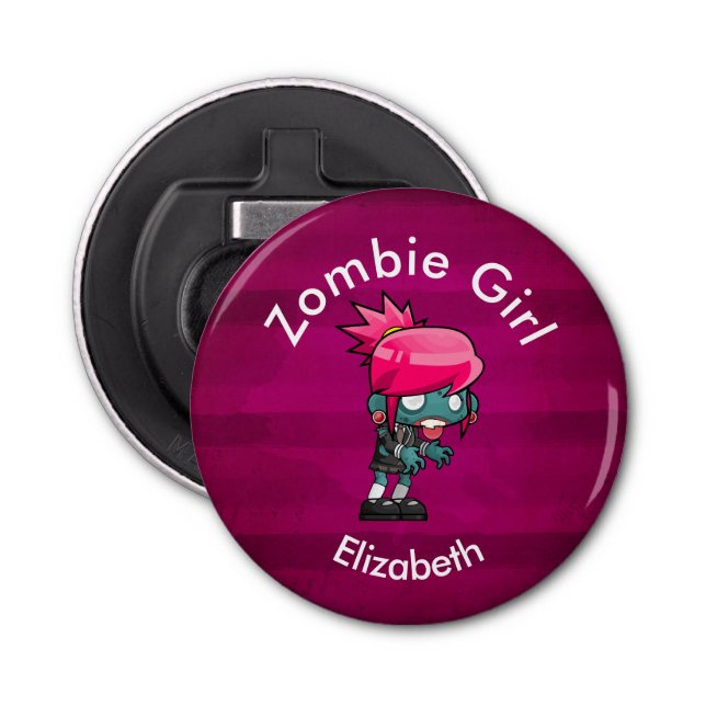 Abrebotellas Cuto Punk Rock Zombie Chica Creepe Cute (Anverso)