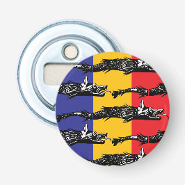 Abrebotellas Dacian Wolf - bandera tricolor