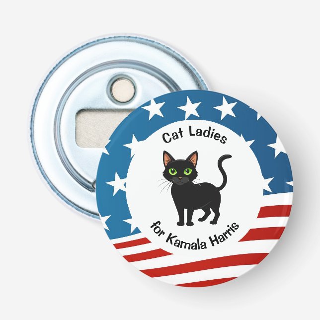 Abrebotellas Damas de gato para diseño de Kamala (Anverso)