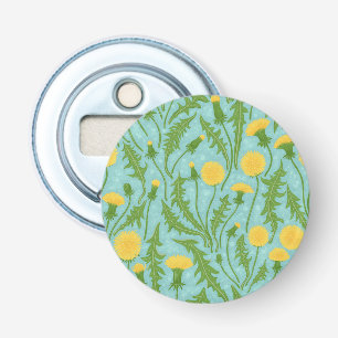 Abrebotellas Dandelions, verde, amarillo y azul