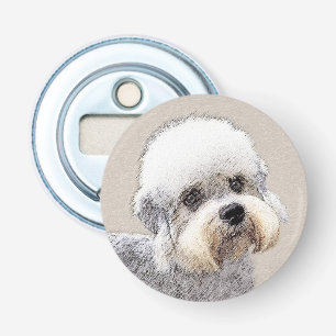 Abrebotellas Dandie Dinmont Terrier Pintura Original De Perro
