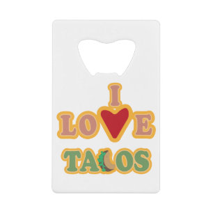 Abrebotellas de acero inoxidable I Love Tacos