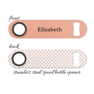 Abrebotellas De Bar Add name black and peach