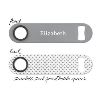 Abrebotellas De Bar Add name white and grey