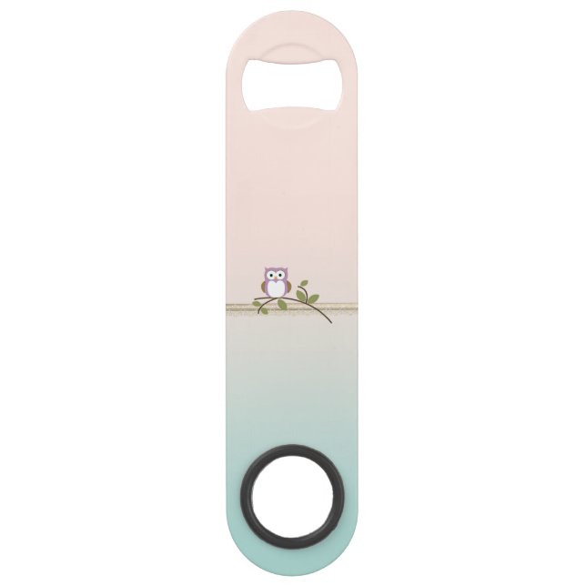 Abrebotellas De Bar Adorable Girly Cute Owl (Anverso)