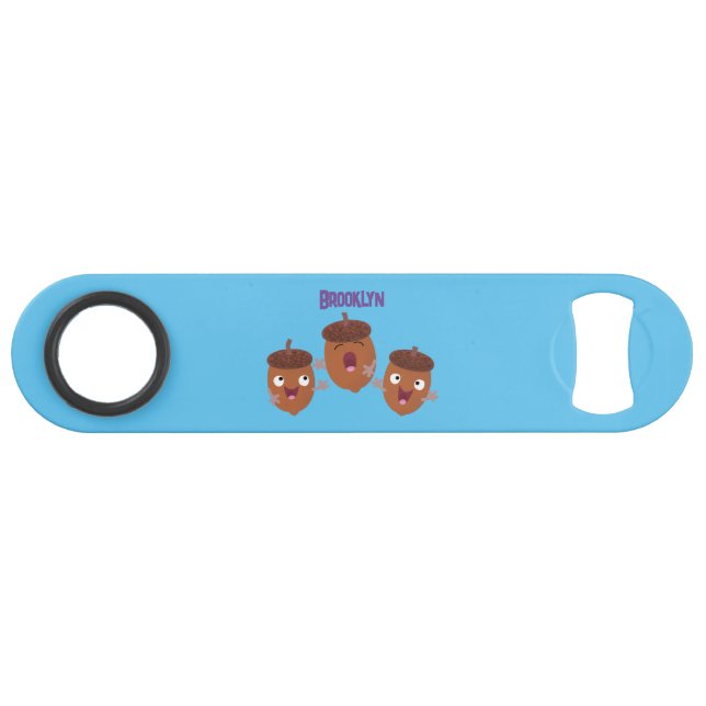 Abrebotellas De Bar Agradables bellotas cantando personalizado para lo (Anverso (Horizontal))