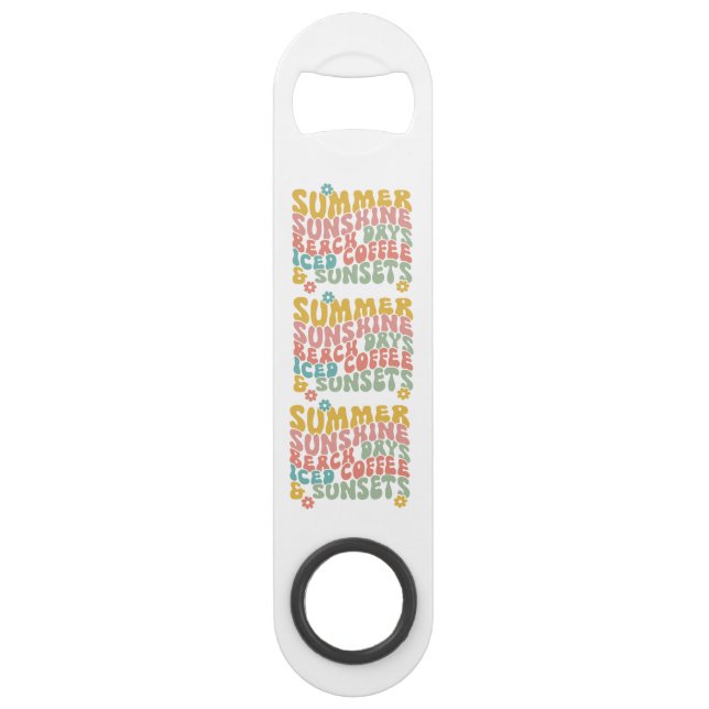 Abrebotellas De Bar Apertura de botellas de acero inoxidable (Anverso)