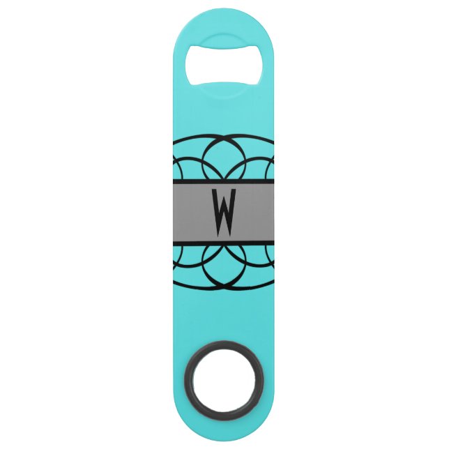 Abrebotellas De Bar Apertura de botellas de deco gris (Anverso)