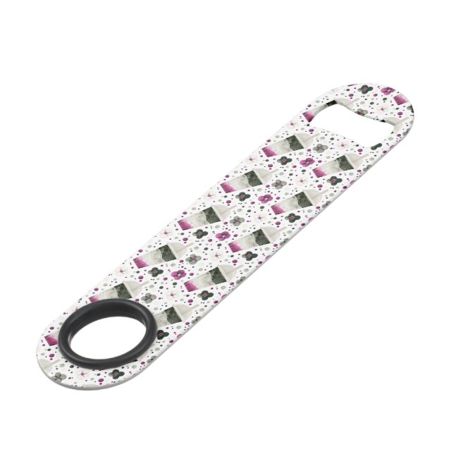 Abrebotellas De Bar Apertura de botellas de orgullo asexual (Ángulo frontal)