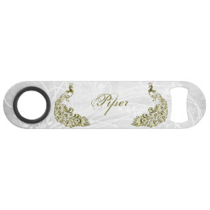 Abrebotellas De Bar Apertura personalizada de botellas Gold Peacock