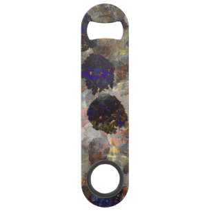 Abrebotellas De Bar Arte de fondo digital de patrón floral / floral