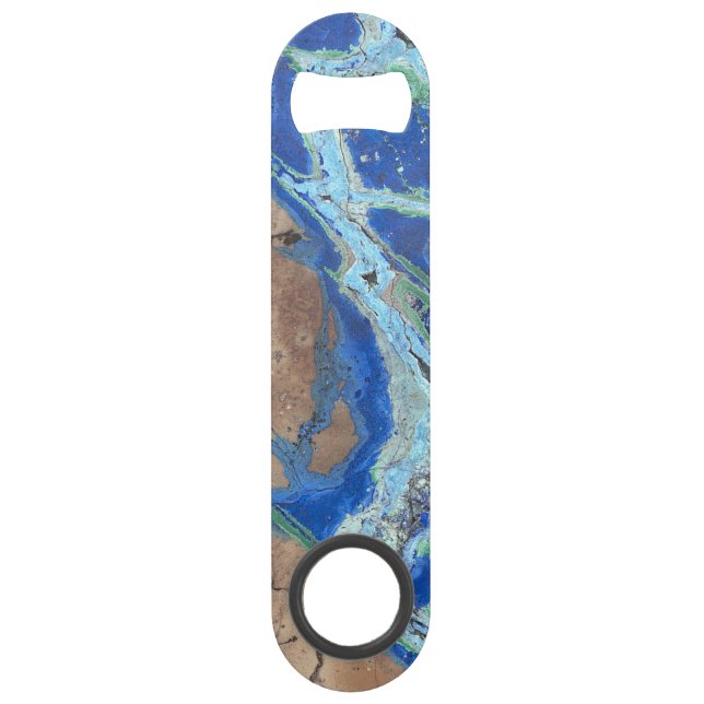 Abrebotellas De Bar Aspecto de la Piedra Azurita de Malachite (Anverso)