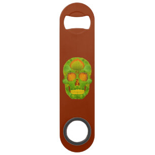 Abrebotellas De Bar Aspen Leaf Skull 10