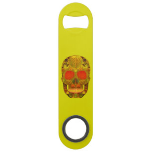 Abrebotellas De Bar Aspen Leaf Skull 12