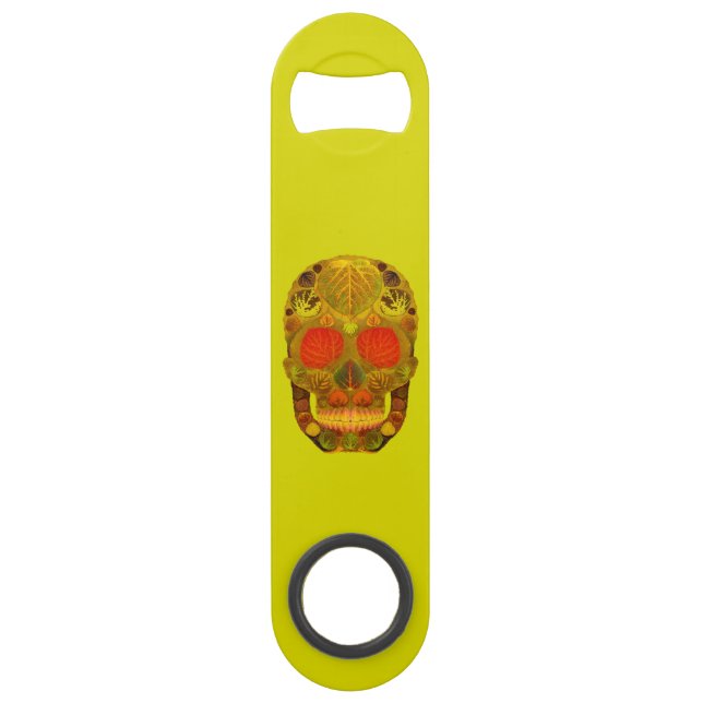 Abrebotellas De Bar Aspen Leaf Skull 12 (Anverso)