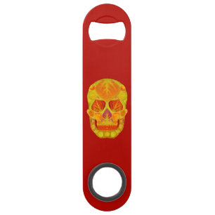 Abrebotellas De Bar Aspen Leaf Skull 13