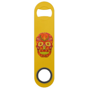Abrebotellas De Bar Aspen Leaf Skull 16