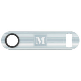 Abrebotellas De Bar Bandas azules de hielo monograma