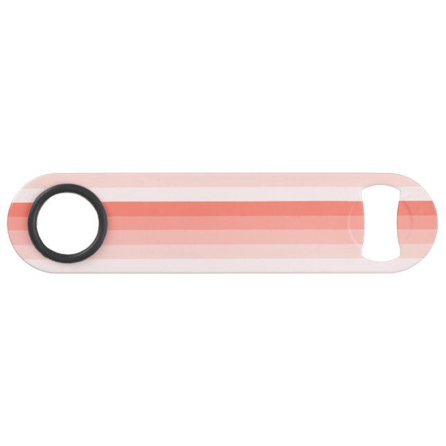 Abrebotellas De Bar Bandas de sombra de melocotón coralino (Reverso Horizontal)