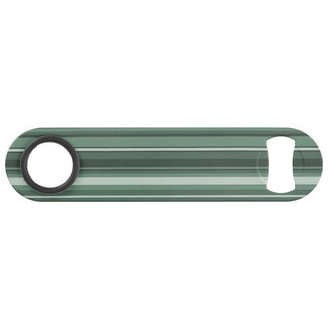 Abrebotellas De Bar Bandas verdes de salvia (Anverso (Horizontal))