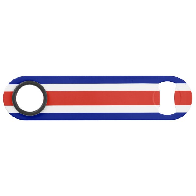 Abrebotellas De Bar Bandera Civil de Costa Rica (Anverso (Horizontal))