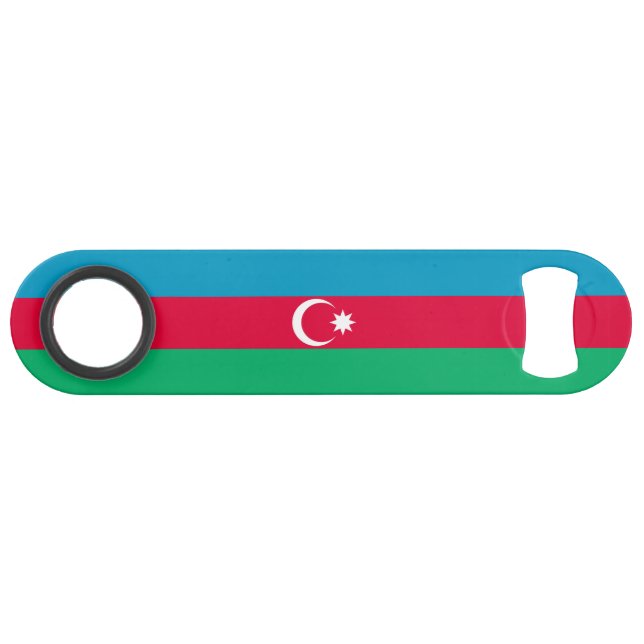 Abrebotellas De Bar Bandera de Azerbaiyán Patriótica (Anverso (Horizontal))