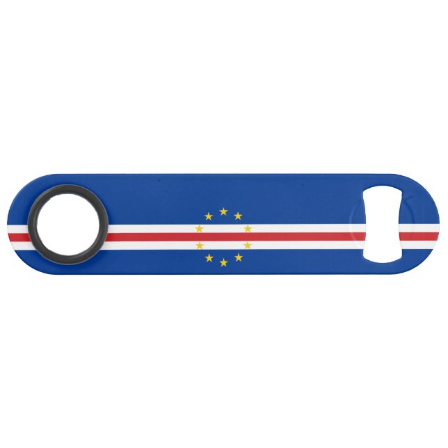 Abrebotellas De Bar Bandera de Cabo Verde (Anverso (Horizontal))
