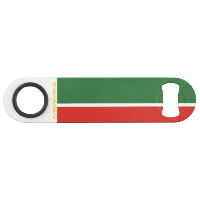 Abrebotellas De Bar Bandera de Chechenia (Anverso (Horizontal))