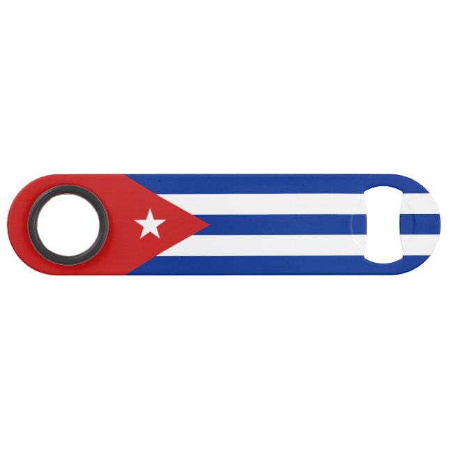 Abrebotellas De Bar Bandera de Cuba (Anverso (Horizontal))