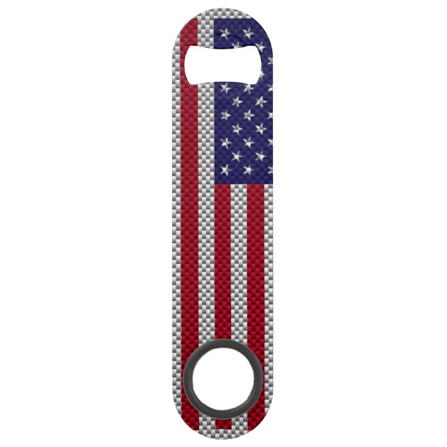 Abrebotellas De Bar Bandera de Estados Unidos en decoración de estilo  (Anverso)