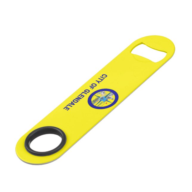 Abrebotellas De Bar Bandera de Glendale (California) City (Ángulo frontal)