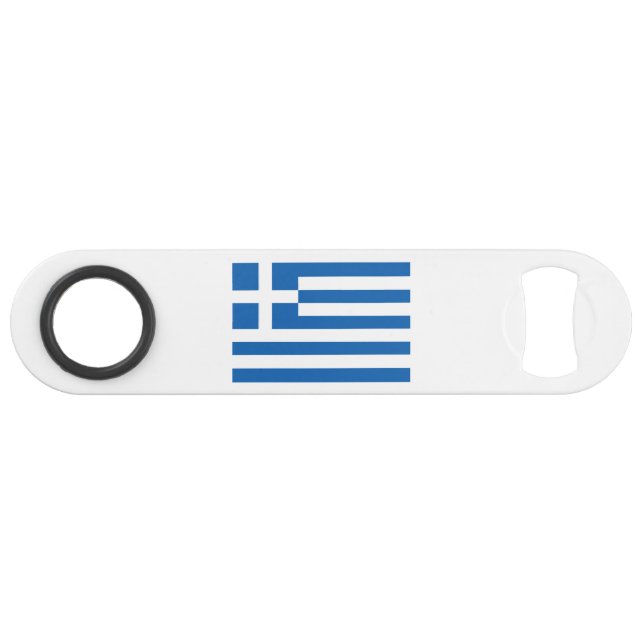 Abrebotellas De Bar Bandera de Grecia (Anverso (Horizontal))