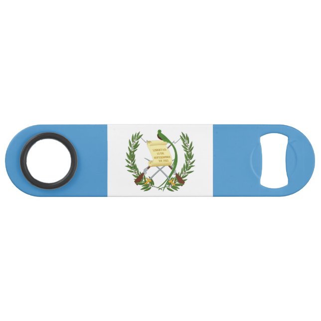 Abrebotellas De Bar Bandera de Guatemala (Anverso (Horizontal))