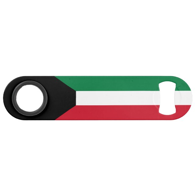 Abrebotellas De Bar Bandera de Kuwait (Anverso (Horizontal))
