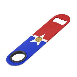 Abrebotellas De Bar Bandera de la ciudad de Dallas (Texas)