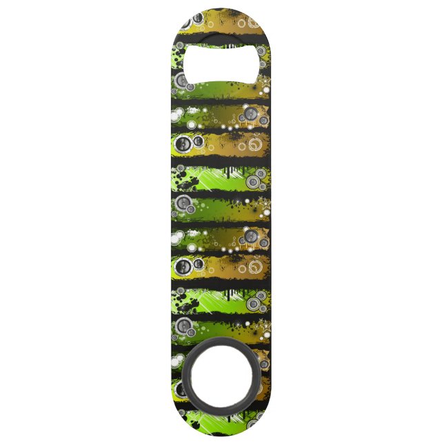 Abrebotellas De Bar Bandera de la música del estilo del Grunge (Anverso)