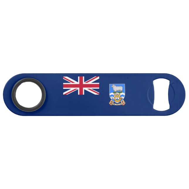 Abrebotellas De Bar Bandera de las Islas Malvinas (Anverso (Horizontal))