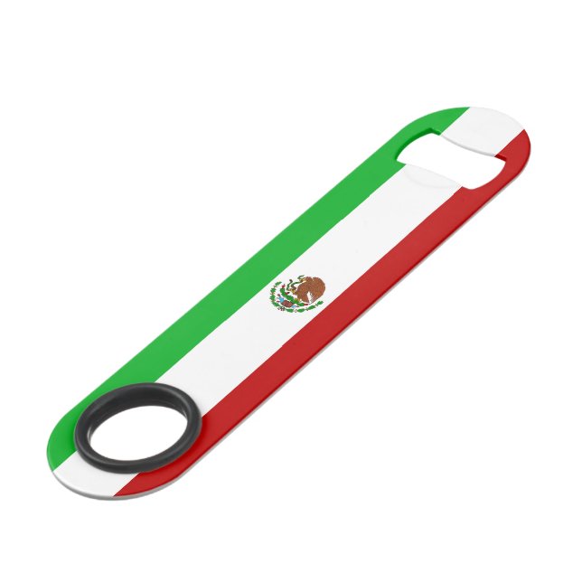 Abrebotellas De Bar Bandera de México (Ángulo frontal)