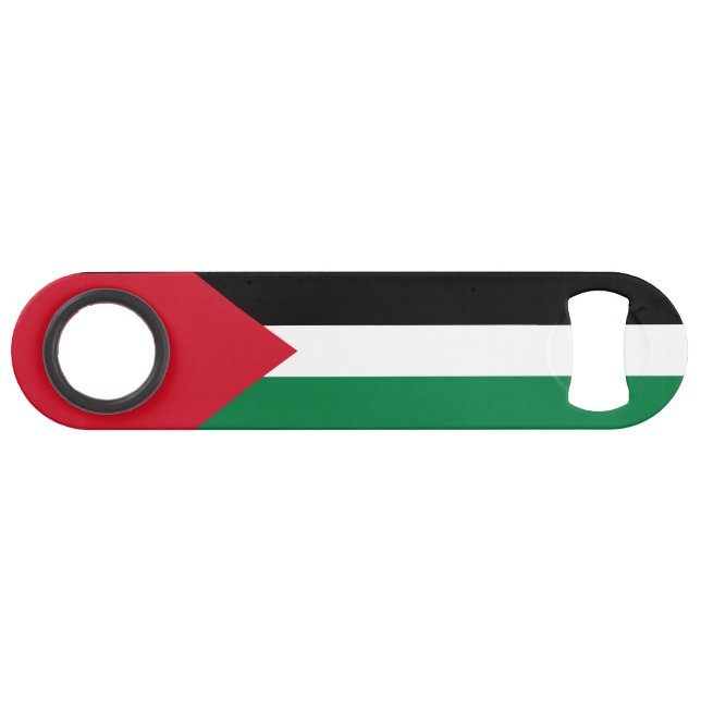 Abrebotellas De Bar Bandera de Palestina (Anverso (Horizontal))