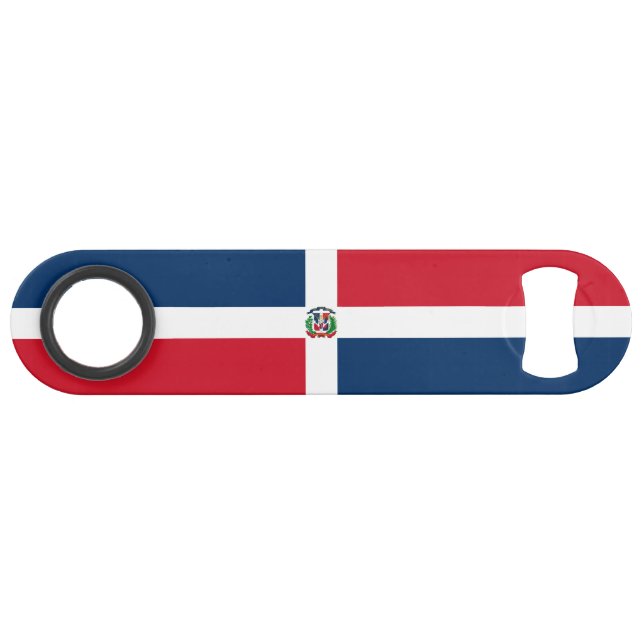 Abrebotellas De Bar Bandera de República Dominicana (Anverso (Horizontal))