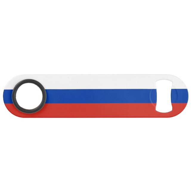 Abrebotellas De Bar Bandera de Rusia (Anverso (Horizontal))