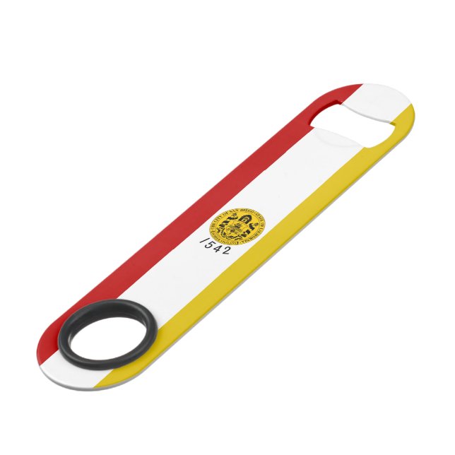 Abrebotellas De Bar Bandera de San Diego (California) (Ángulo frontal)