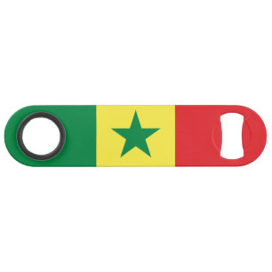 Abrebotellas De Bar Bandera de Senegal