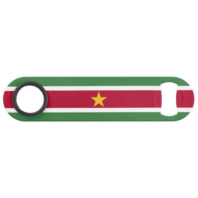 Abrebotellas De Bar Bandera de Surinam (Anverso (Horizontal))