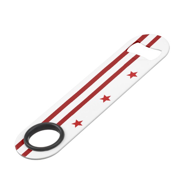 Abrebotellas De Bar Bandera de Washington D.C. (Ángulo frontal)