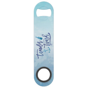 Abrebotellas De Bar Basura del barco rastreador (personalizada con